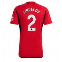 Camisa de time de futebol Manchester United Victor Lindelof #2 Replicas 1º Equipamento 2023-24 Manga Curta